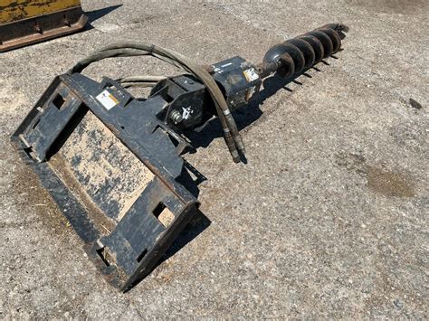 post hole digger for john deere skid steer|bobcat 15c post hole digger.